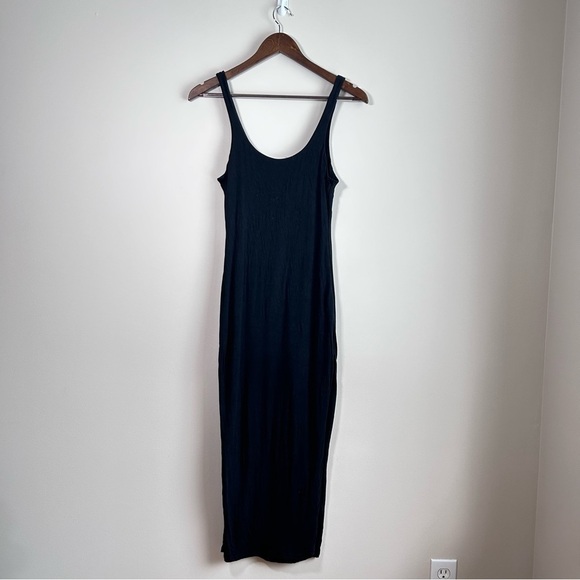 Fashion Nova Your Needs Met Midi Dress Sleeveless Black Size Large - Picture 2 of 9
